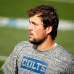 Colts quarterback Jacob Eason, a Lake Stevens High School alum, has yet to see the field this season as a rookie. (AP Photo/Kirk Irwin)