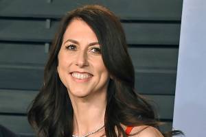 FILE - In this March 4, 2018 file photo, then-MacKenzie Bezos arrives at the Vanity Fair Oscar Party in Beverly Hills, Calif. A donation from author and philanthropist MacKenzie Scott to Virginia State University has become the largest single donor gift in the historically Black college’s history. The $30 million donation by Scott was announced Tuesday, Dec. 15, 2020, in a post that detailed the nearly $4.2 billion in gifts given to nonprofit organizations by the philanthropist in 2020. (Photo by Evan Agostini/Invision/AP, File)