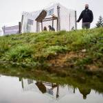 Pastor Tim Olseon outside Edmonds Lutheran Church. (Olivia Vanni / The Herald)
