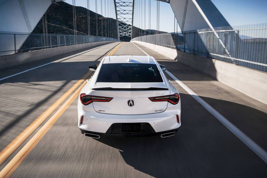 The 2021 Acura TLX is powered by a new 272-horsepower turbocharged four-cylinder engine. (Manufacturer photo)