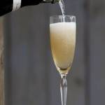 The Cognac French 75 mixes brandy and sparkling wine. (Hillary Levin / St. Louis Post-Dispatch)