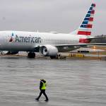 In this Dec. 2 photo, an American Airlines Boeing 737 Max jet plane is parked at a maintenance facility in Tulsa, Oklahoma. (AP Photo/LM Otero, File)