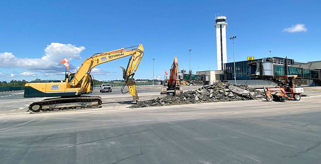 Resurfacing begins at the Paine Field passenger terminal in July. (Propeller Airports)