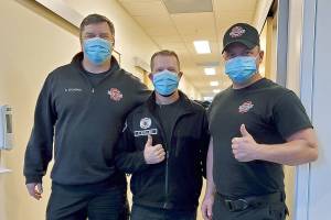 Everett firefighters on Dec. 26 began receiving the Moderna COVID-19 vaccine, which was administered by The Everett Clinic. (International Association of Fire Fighters Local 46)
