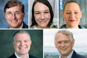 Top (L-R): Scott Bader, Paula Rhyne and Liz Vogeli. Bottom (L-R): Scott Murphy and Paul Roberts.
