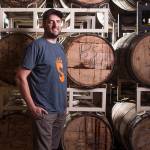 Head Brewer Hollis Wood at Skkokum Brewery, with beer barrel aged beers, on Monday, Sept. 21, 2020 in Arlington, Washington.  (Andy Bronson / The Herald)