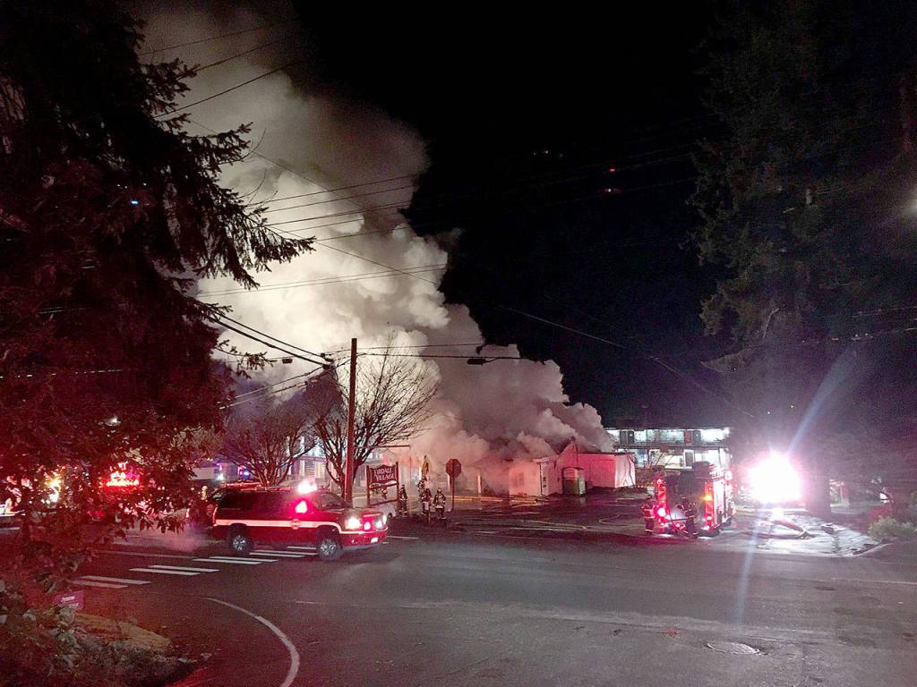 The Firdale Market in Edmonds was destroyed in a fire Dec. 23. (Edmonds Police Department)