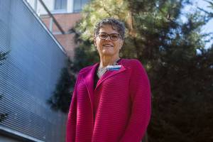 Kim Williams, CEO of Providence Regional Medical Center Everett and Providence Northwest, will retire July 1. (Olivia Vanni / The Herald)