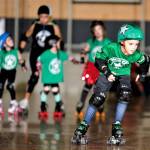 A Mob City jammer, CMonster, skates in a holiday scrimmage at the Everett Skate Deck on Dec. 9, 2018. An online fundraising effort has been started to help support the skating venue during the pandemic. (Anthony Floyd photo)