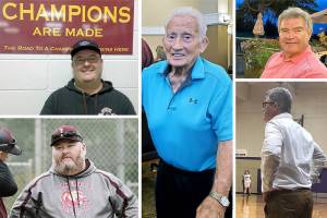 Dan Hutchinson (right), Dick Cardinal (center), and Ron Thorvilson. (Lakewood School District)