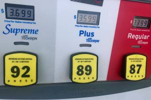 Democrats in the Washington State House are proposing to pay for transportation improvements partly by raising the gas tax by 18 cents. (Andrea Brown / Herald file)