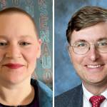 Liz Vogeli (left) and Scott Bader