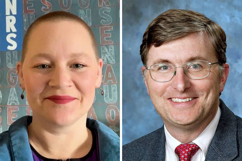 Liz Vogeli (left) and Scott Bader