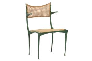 There are matching dining and coffee tables, several types of chairs, and more in the Gazelle group. The various styles of chairs sell for about $5,000 each. (Cowles Syndicate Inc.)