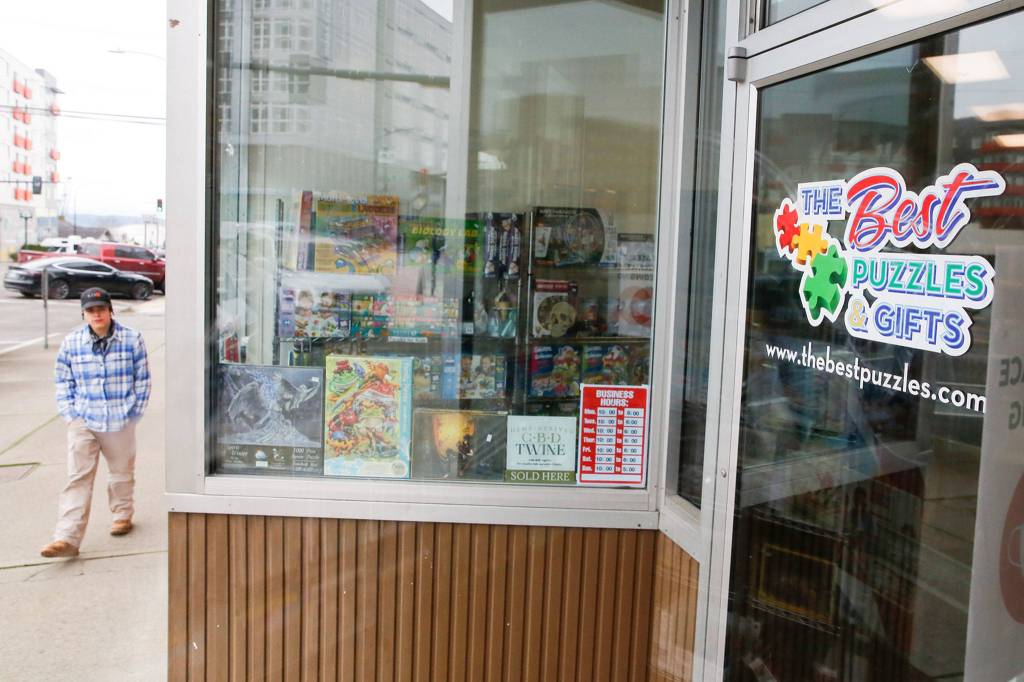 The Best Puzzles and Gifts of Everett began as a Lynnwood-based online puzzle supply business. (Kevin Clark / The Herald)