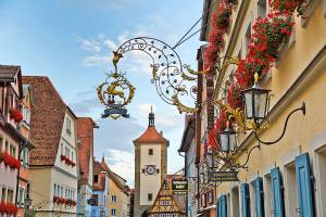 Well-preserved Rothenburg welcomes visitors.