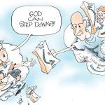 Signe cartoon
God Bezos