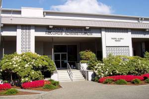 The National Archives building in Seattle. (National Archives)