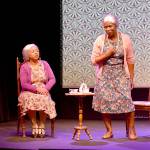 Germaine Kornegay, left, and Allenda Jenkins star in Whidbey Playhouse’s virtual production of ‘Having our Say: The Delany sisters’ first 100 years’ available to view online on Feb. 26-27. Photo by Emily Gilbert/Whidbey News-Times
