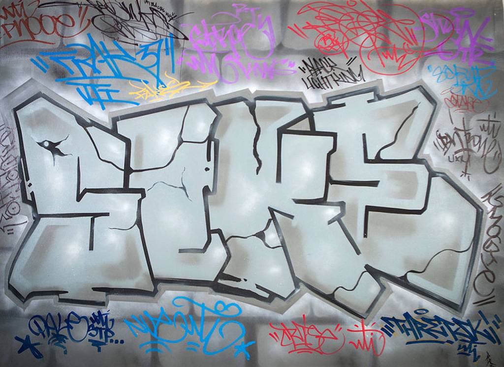 Sikes graffiti is featured in the Prophets, Teachers and Kings exhibit at the Rosella art gallery in Snohomish.