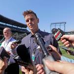 General manager Jerry Dipoto says players should be insulted by comments made by now former Mariners CEO Kevin Mather. (AP Photo/Elaine Thompson)