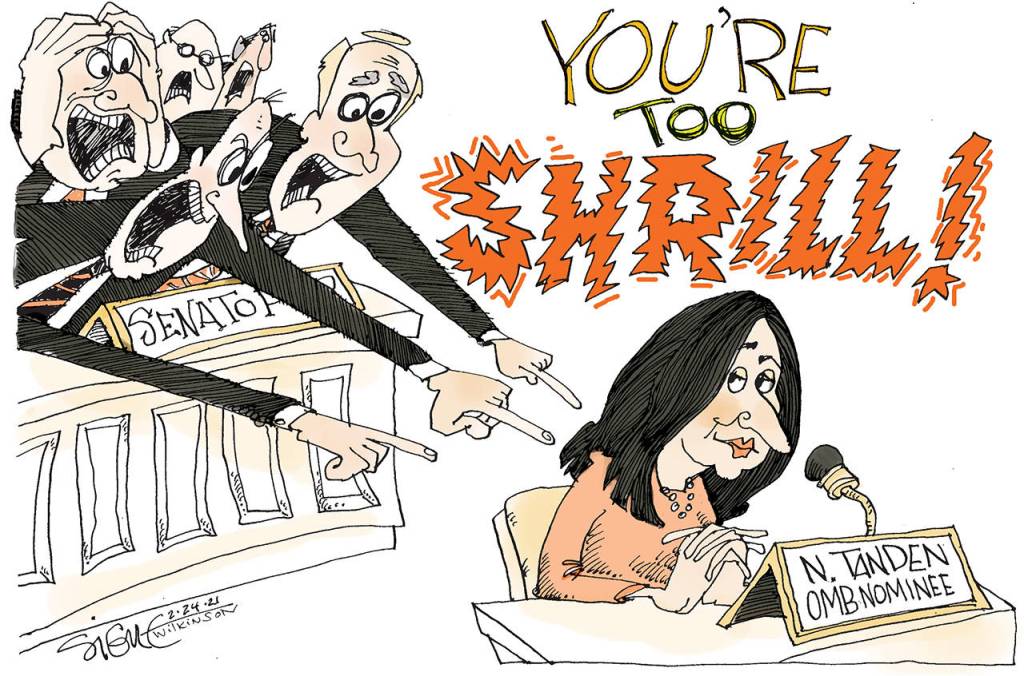 Signe cartoon
You’re Too Shrill
