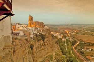 Arcos, Spain, where locals “see the backs of the birds as they fly.”