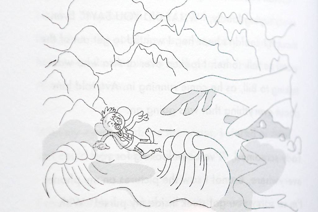 An illustration by Andre V. Ordonez in Carole G. Bartons The Friendship Adventure. This is Andres favorite illustration in the book. (Kevin Clark / The Herald)