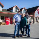 Kevin Ashe, Shelia Ashe and Randy Ashe outside of Darrington IGA. (Olivia Vanni / The Herald)