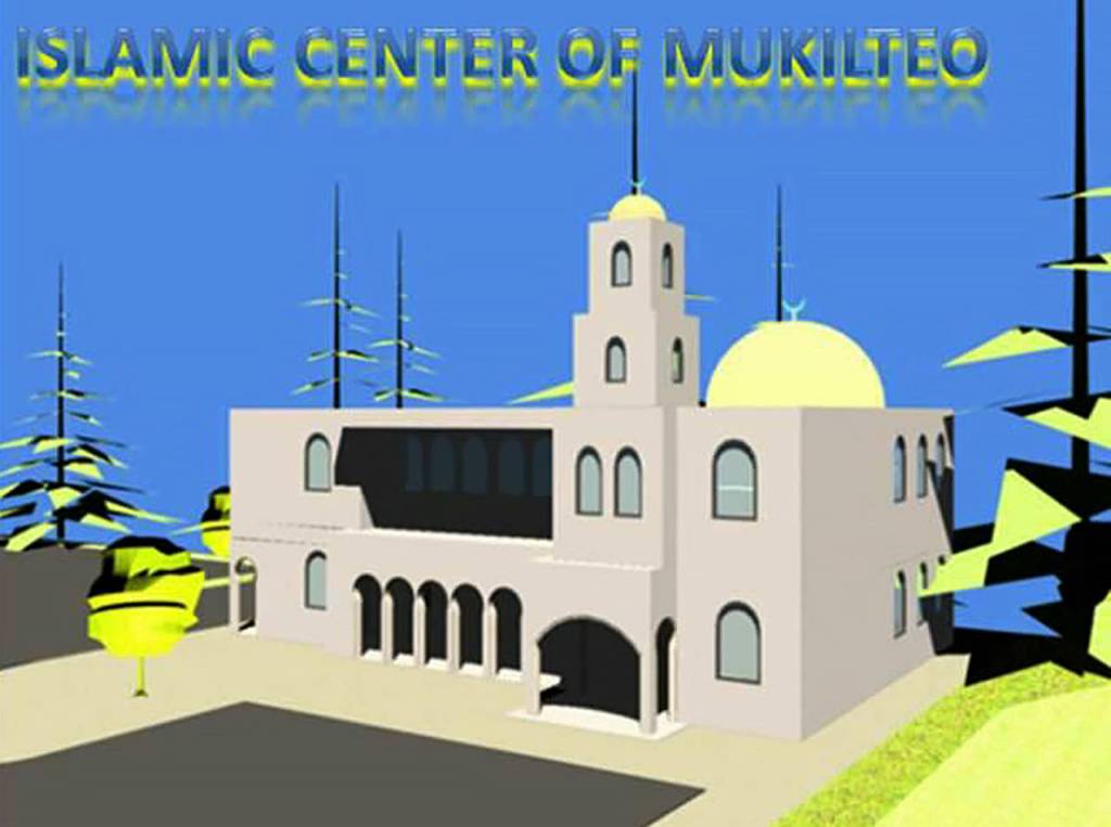 Rendering of the Islamic Center of Mukilteo.