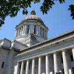 The Legislative Building is shown Friday, June 30, 2017, at the Capitol in Olympia, Wash. Details of a new two-year state operating budget were released Friday, the same day Washington lawmakers must vote on the plan in order to prevent a partial government shutdown. (AP Photo/Ted S. Warren)