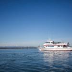 The Island Explorer 4 pulls outs of the Port of Everett Marina. Island Adventures Whale Watching is back in operation after closing for several months last year due to the coronavirus pandemic. (Olivia Vanni / The Herald)