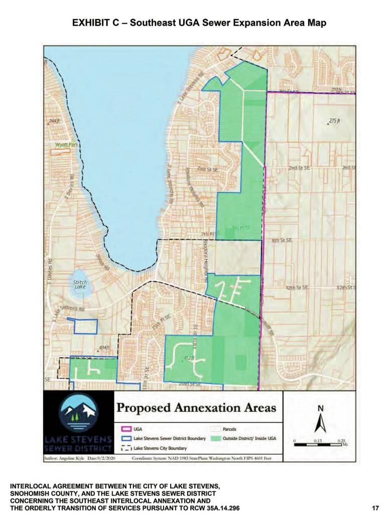 Proposed Lake Stevens annexation areas. (Snohomish County)