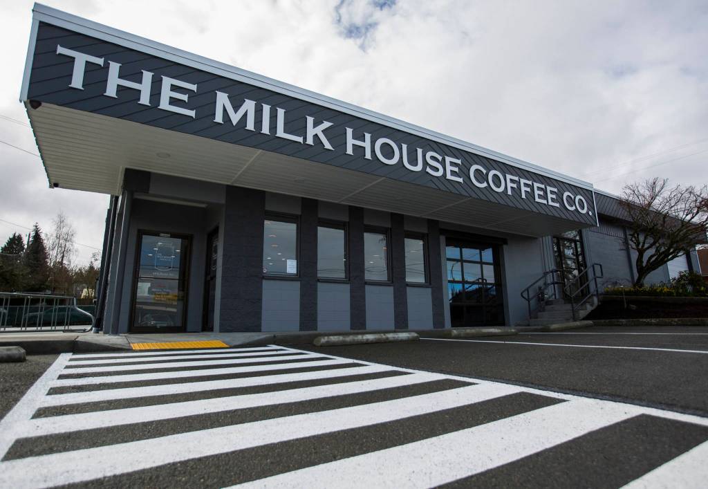 The Milk House Coffee Co. at 4405 Rucker Ave. in Everett. (Olivia Vanni / The Herald)
