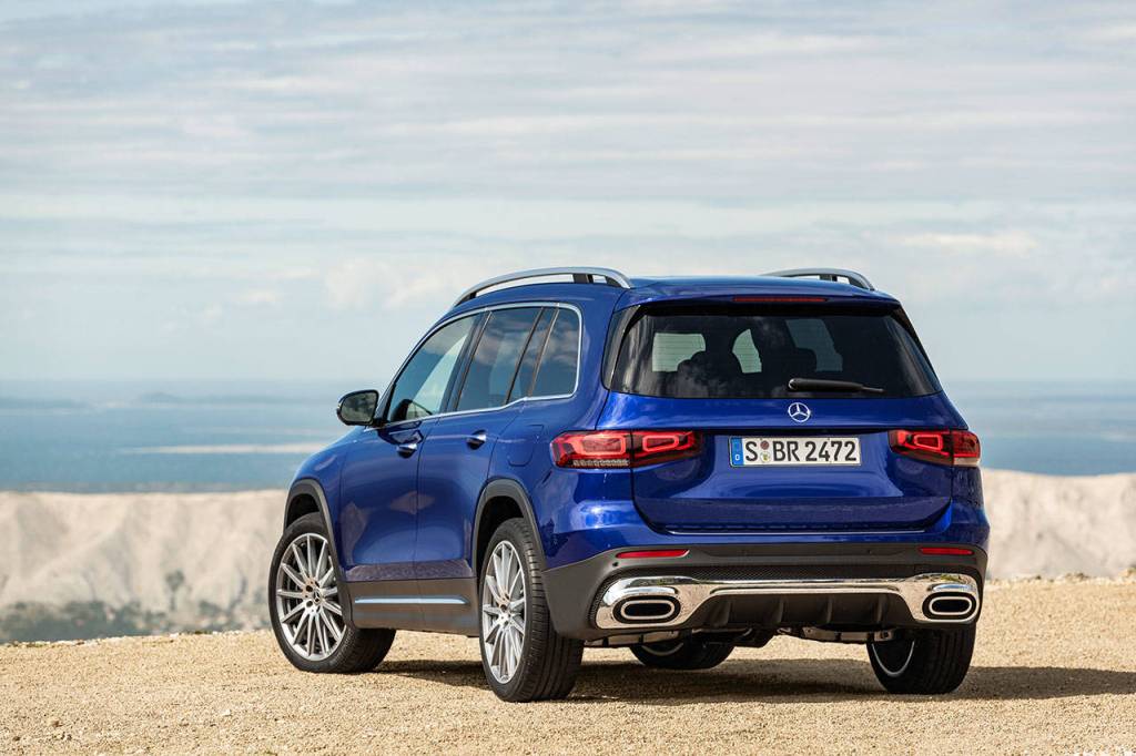 The 2021 Mercedes-Benz GLB 250 has seating for five passengers in standard two-row configuration. A third row with two extra seats is available as an option. (Manufacturer photo)