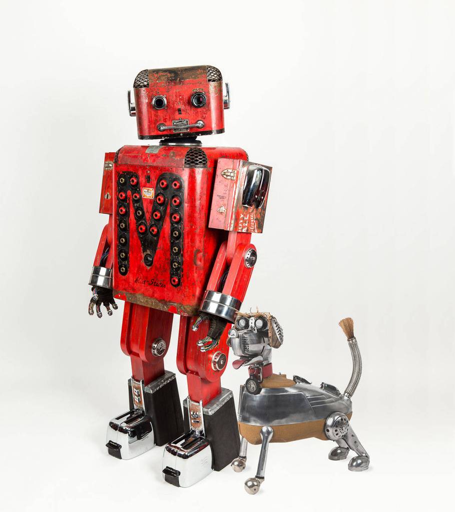 Mack and Jack by Graham Schodda is on display at the Schack Art Center.