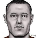 An outdated facial reconstruction shows forensic artist Natalie Murrys first attempt to draw the face of an unidentified man, whose skull and other remains were found off Sultan Basin Road in 2007. This drawing is from 2016. (Courtesy of Snohomish County Medical Examiners Office.)