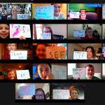 Cathcart Elementary School teacher Sadie Brumley and her students say a virtual 'thank you' to the Snohomish Education Foundation.