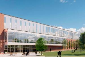 An architectual illustration shows the proposed Learning Resource Center at Everett Community College. The centerAn architectual illustration shows the proposed Learning Resource Center at Everett Community College. The center would replace the college's Libary Media Center, built in 1988. The Senate capital budget proposal allocates $48 million for its construction, while the House budget includes no funding for it. (Courtesy of Everett Community College) would replace the college's