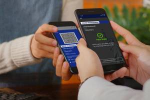 FILE - In this undated photo, provided by NY Governor's Press Office on Saturday March 27, 2021, is the new "Excelsior Pass" app, a digital pass that people can download to show proof of vaccination or a negative COVID-19 test. Vaccine passports being developed to verify COVID-19 immunization status and allow inoculated people to more freely travel, shop and dine have become the latest flash point in America’s perpetual political wars, with Republicans portraying them as a heavy-handed intrusion into personal freedom and private health choices. (NY Governor's Press Office via AP, File)