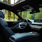 Climate control vents are integrated into the dash, giving the 2021 Genesis G80 interior a clean, uncluttered appearance. (Manufacturer photo)