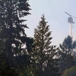 In this Sept. 9, 2020 photo, a helicopter makes a water drop on a hotspot of a wildfire burning in Bonney Lake. (AP Photo/Ted S. Warren, Pool, File)