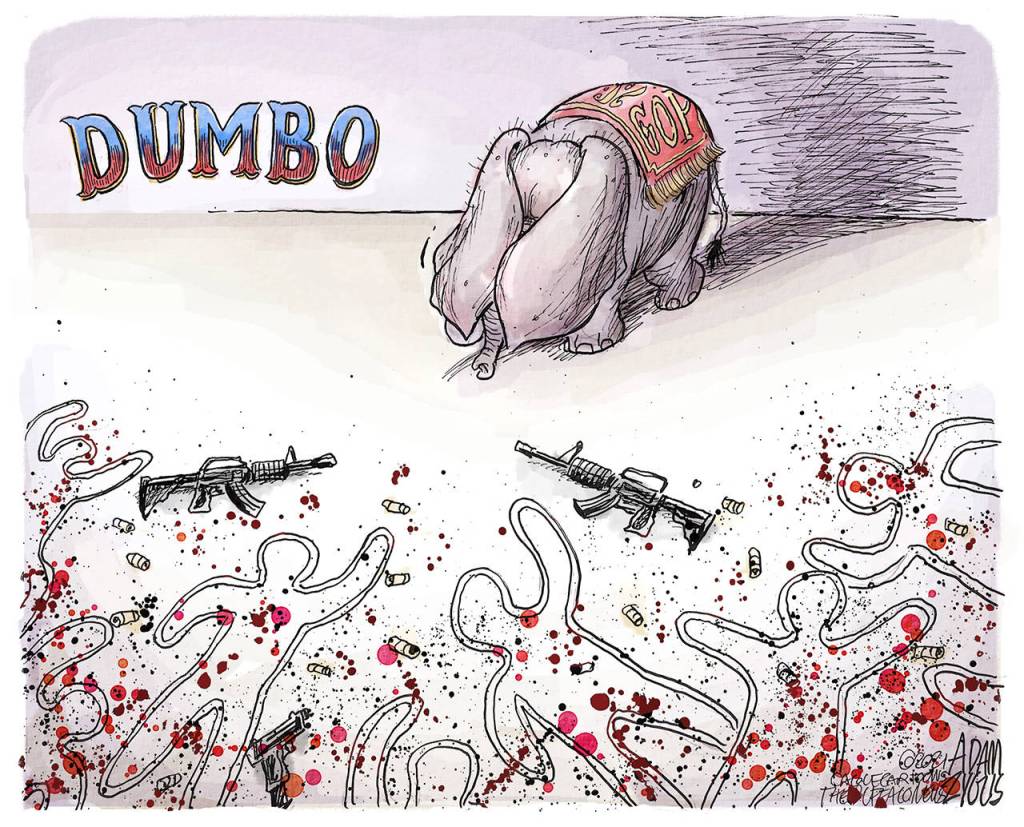 April 20, 2021: Cowering on guns