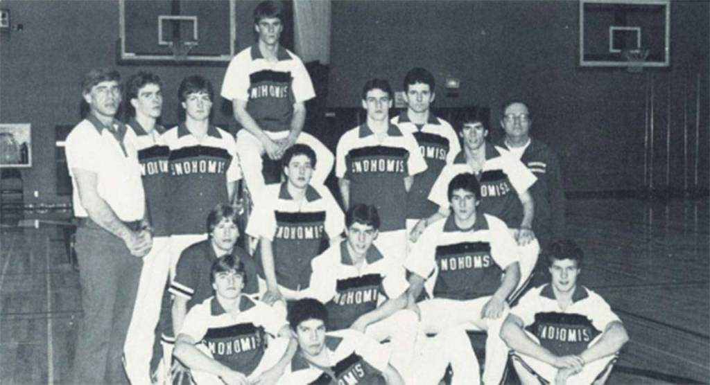 The 1985 Snohomish High School boys basketball team.