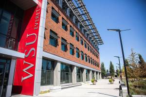 The Washington State University Everett campus on Wednesday, July 25, 2018 in Everett, Wa. (Olivia Vanni / The Herald)