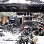 A house in Marysville was destroyed by a fire Thursday morning. (Marysville Fire District)