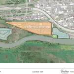 The 70-acre former landfill site being redeveloped for commercial and residential use could see construction begin soon. (Shelter Holdings)