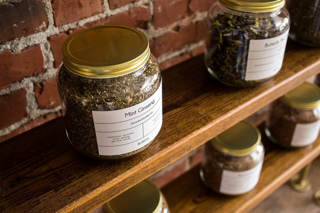 Chai Cupboard sells loose teas and spices. (Andy Bronson / The Herald)