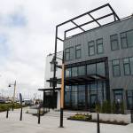 The Waterfront Place Apartments north building. (Andy Bronson / The Herald)