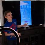David Stowell, 10, runs through his daily local weather report from his home in Lake Stevens. (Olivia Vanni / The Herald)